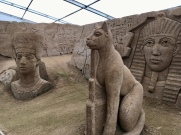 Reise nach Ägypten? Kunstwerke Sandskulpturenfestival Binz auf Rügen